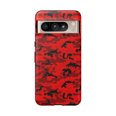 Impact Resistant, Red Camo Camouflage, Cute Phone Cases for Samsung S24, S23, S22, S21, IPhone 15 pro Iphone 14 pro Iphone 13 IPhone 12 Iphone 11