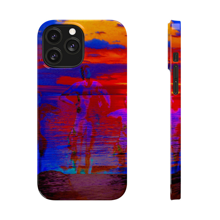 Slim Cute Phone Cases for Iphone | iPhone 15 Case | iPhone 15 Pro Max, Iphone 14 Case, Iphone 14 Pro Max, Iphone 13, Red Blue Sunset - Studio40ParkLane