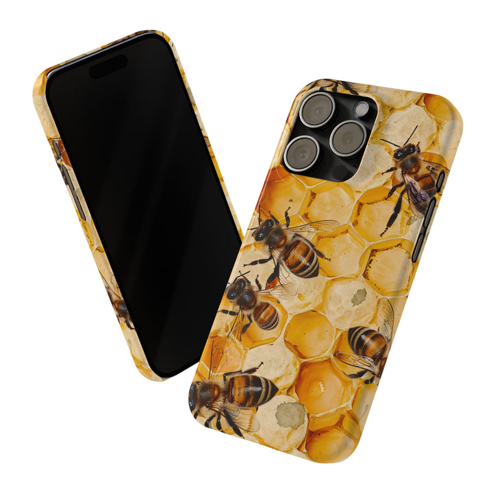 Slim Cute Phone Cases for Iphone - | iPhone 15 Case | iPhone 15 Pro Max Case, Iphone 14 Case, Iphone 14 Pro Max, Iphone 13, Summer Honey Bees - Studio40ParkLane