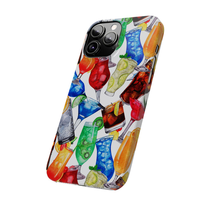 Slim Cute Phone Cases for Iphone - | iPhone 15 Case | iPhone 15 Pro Max Case, Iphone 14 Case, Iphone 14 Pro Max, Iphone 13, Summer Fruit Cocktail - Studio40ParkLane