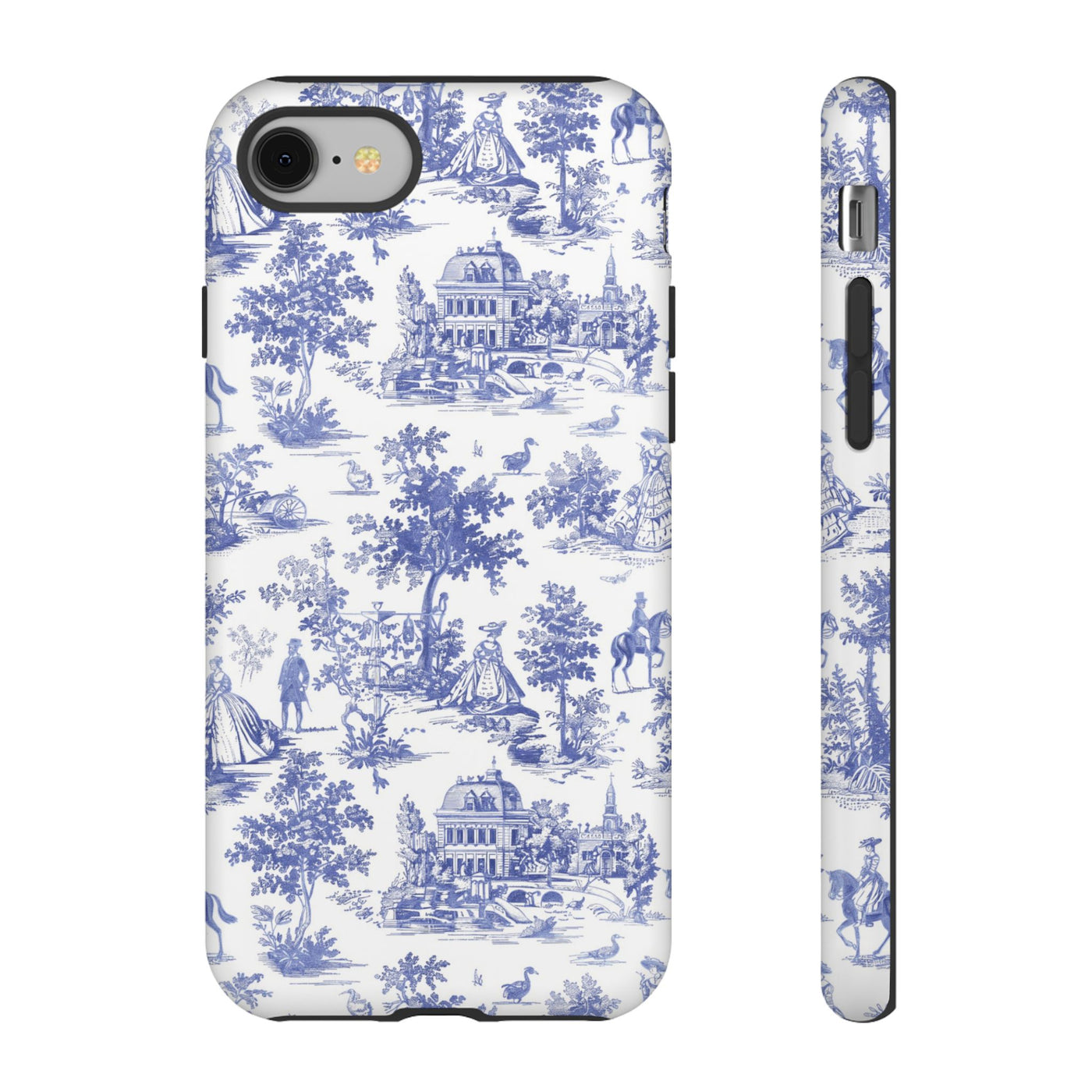 Premium Tough French Toile Gift for Her Cute Phone Cases for Samsung S25 S24, S23, S22, S21, Iphone, 16, 15, 14, 13 Pro Max Ultra - Studio40ParkLane