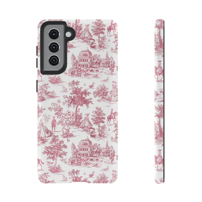 Premium Tough French Toile Gift for Her Cute Phone Cases for Samsung S25, S24, S23, S22, S21 Iphone, 16, 15, 14, 13, 12 Plus Max Pro Ultra - Studio40ParkLane