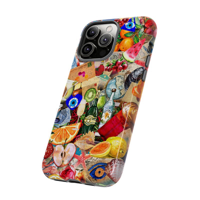 Fruity European Summer Impact Resistant Cute Phone Cases for Samsung S24, S23, S22, S21, IPhone 15 pro Iphone 14 pro Iphone 13 IPhone 12 Iphone 11