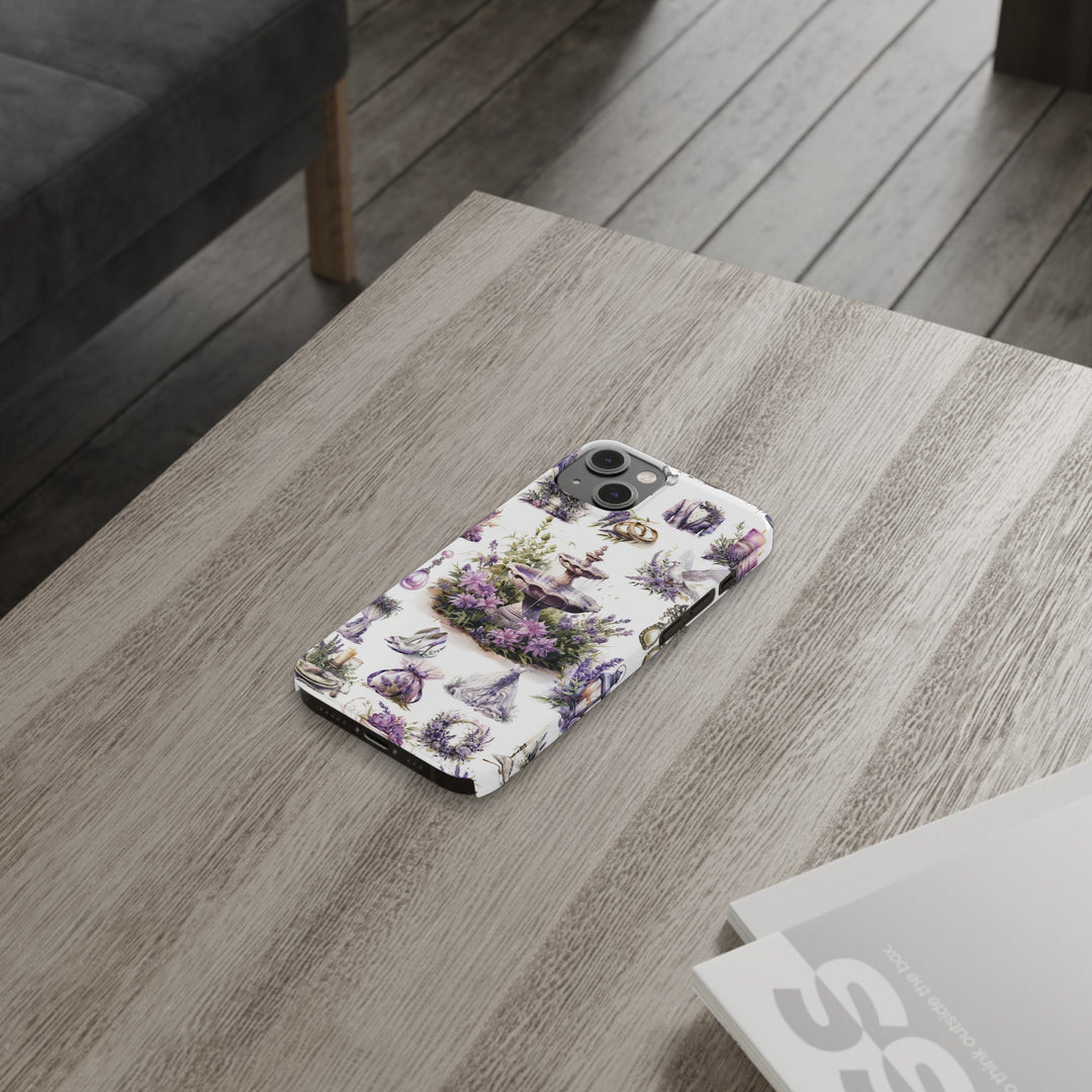 Slim Cute Phone Cases for Iphone | iPhone 15 Case | iPhone 15 Pro Max Case, Iphone 14, Iphone 14 Pro Max, Iphone 13, Lavender Wedding Theme - Studio40ParkLane