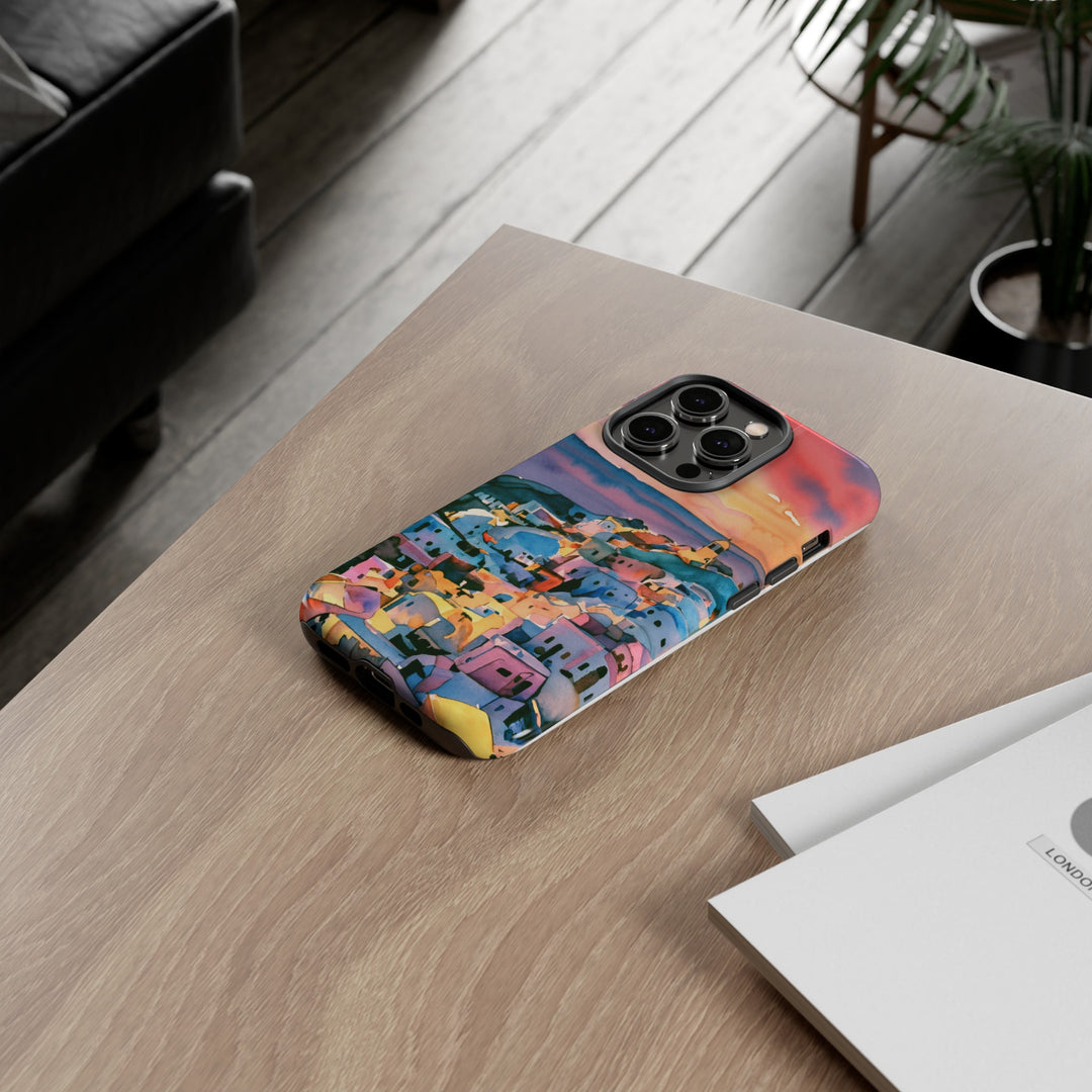 Impact Resistant, Greek Sunset, Cute Phone Cases for Samsung S24, S23, S22, S21, IPhone 15 pro Iphone 14 pro Iphone 13 IPhone 12 Iphone 11 - Studio40ParkLane