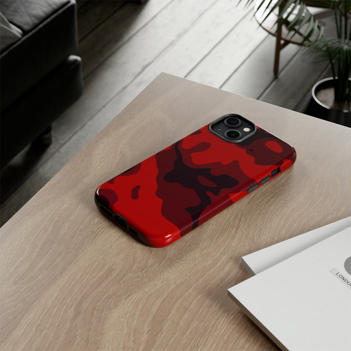 Cute IPhone Case | iPhone 15 Case | iPhone 15 Pro Max Case, Iphone 14 Case, Iphone 14 Pro Max Case IPhone Case for Art Lovers - Red Camo - Studio40ParkLane