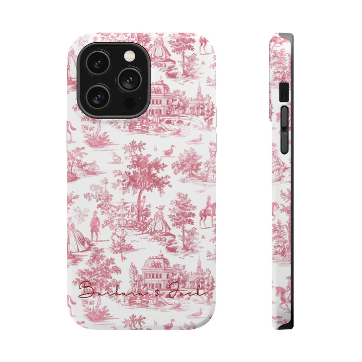Magsafe French Toile Personalized Initial Custom Gift Cute Phone Cases for Iphone 16 Pro Max | iPhone 15, Pro Max Case, Iphone 14, 13, 12, 11, 10 - Studio40ParkLane