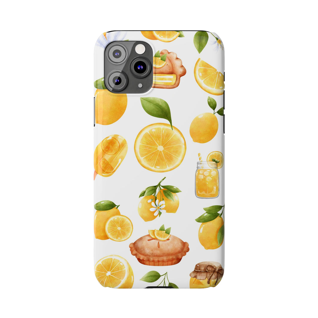 Slim Cute Phone Cases for Iphone - | iPhone 15 Case | iPhone 15 Pro Max Case, Iphone 14 Case, Iphone 14 Pro Max, Iphone 13, Summer Fruit Lemon - Studio40ParkLane