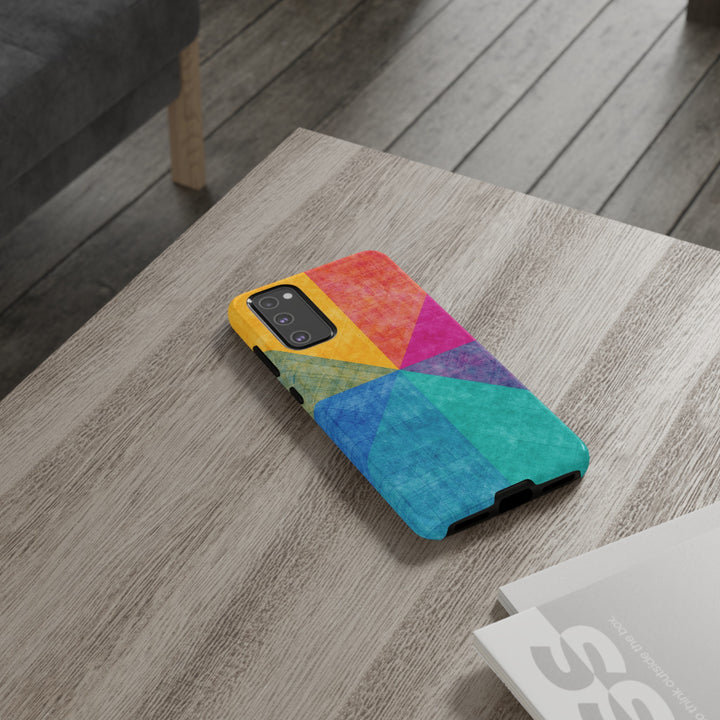 Impact Resistant, Colored Shapes, Cute Phone Cases for Samsung S24, S23, S22, S21, IPhone 15 pro Iphone 14 pro Iphone 13 IPhone 12 Iphone 11 - Studio40ParkLane
