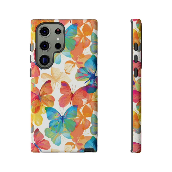 Cute Samsung Case | Cool Iphone Case | Summer Bright Butterflies, Samsung S24, S23, S22, S21, IPhone 15 Case | Iphone 14 Case, Iphone 13 Case - Studio40ParkLane