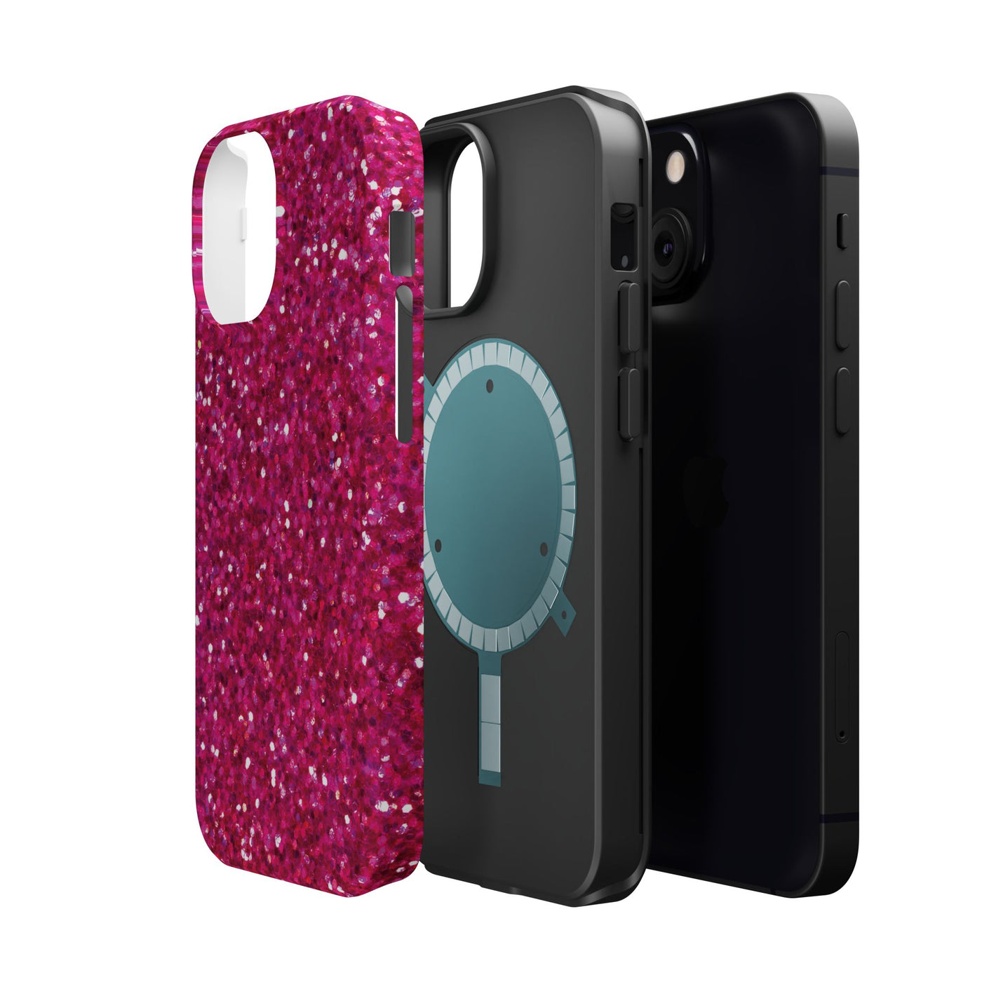 Non Glitter Pink Color Composition Magsafe Cute Phone Case for Iphone Gift for Her,  | iPhone 15 Case | iPhone 15 Pro Max Case, Iphone 14, Iphone 14 Pro Max, Iphone 13, Iphone 16