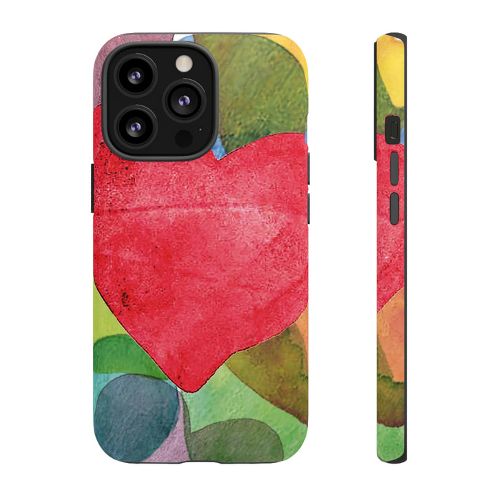 Cute IPhone Case | iPhone 15 Case | iPhone 15 Pro Max Case, Iphone 14 Case, Iphone 14 Pro Max Case IPhone Case for Art Lovers, Red Heart - Studio40ParkLane