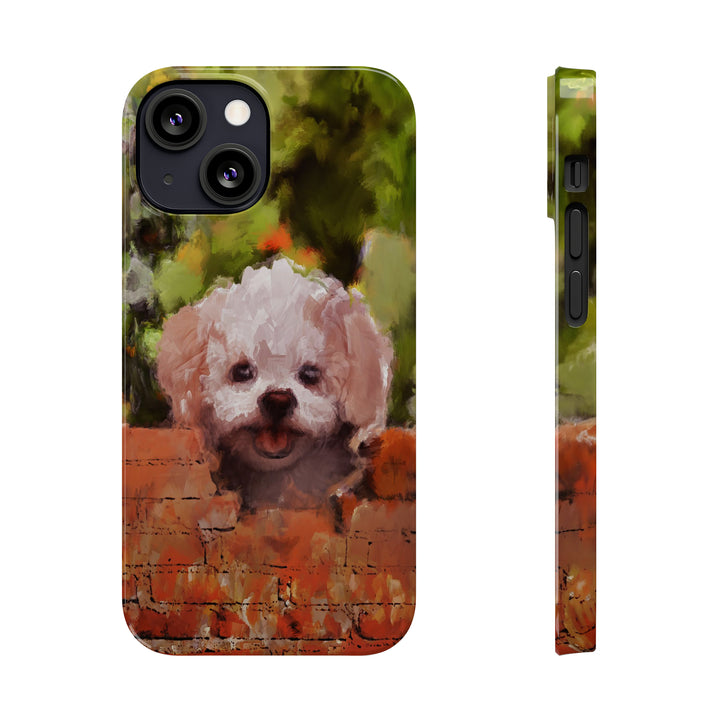 Slim Cute Phone Cases for Iphone - | iPhone 15 Case | iPhone 15 Pro Max Case, Iphone 14 Case, Iphone 14 Pro Max, Iphone 13, Bichon Frise Dog - Studio40ParkLane