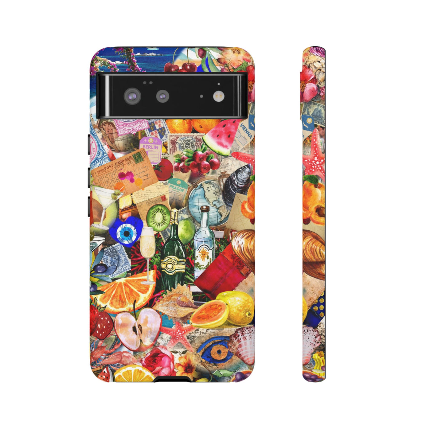 Fruity European Summer Impact Resistant Cute Phone Cases for Samsung S24, S23, S22, S21, IPhone 15 pro Iphone 14 pro Iphone 13 IPhone 12 Iphone 11