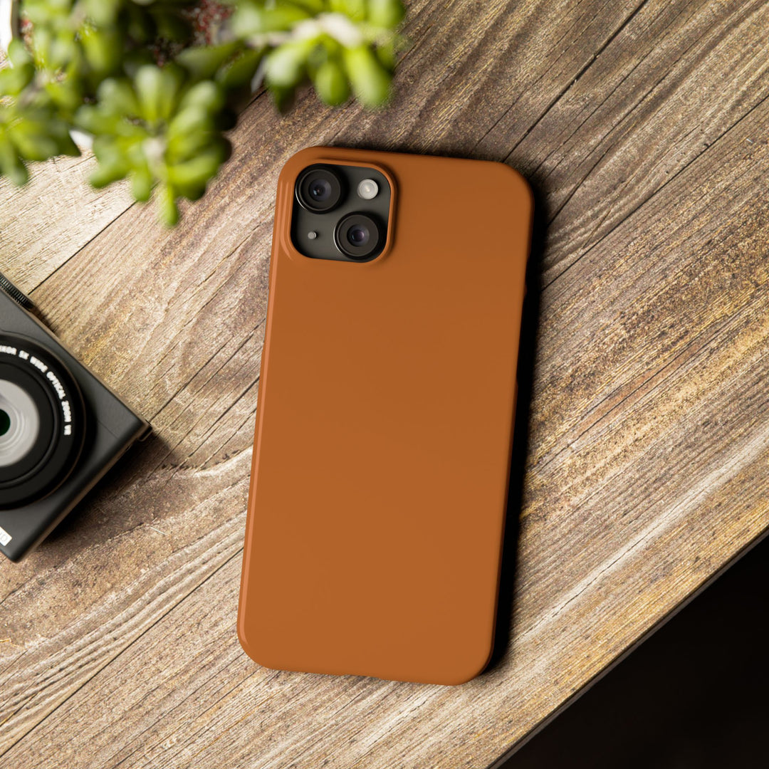Slim Red Rust Brown Gift for Her Aesthetic Cute Phone Case for Iphone 16 - | iPhone 15 Pro Max Case | iPhone 14 Case 13 12 11 10 9 8 7 - Studio40ParkLane