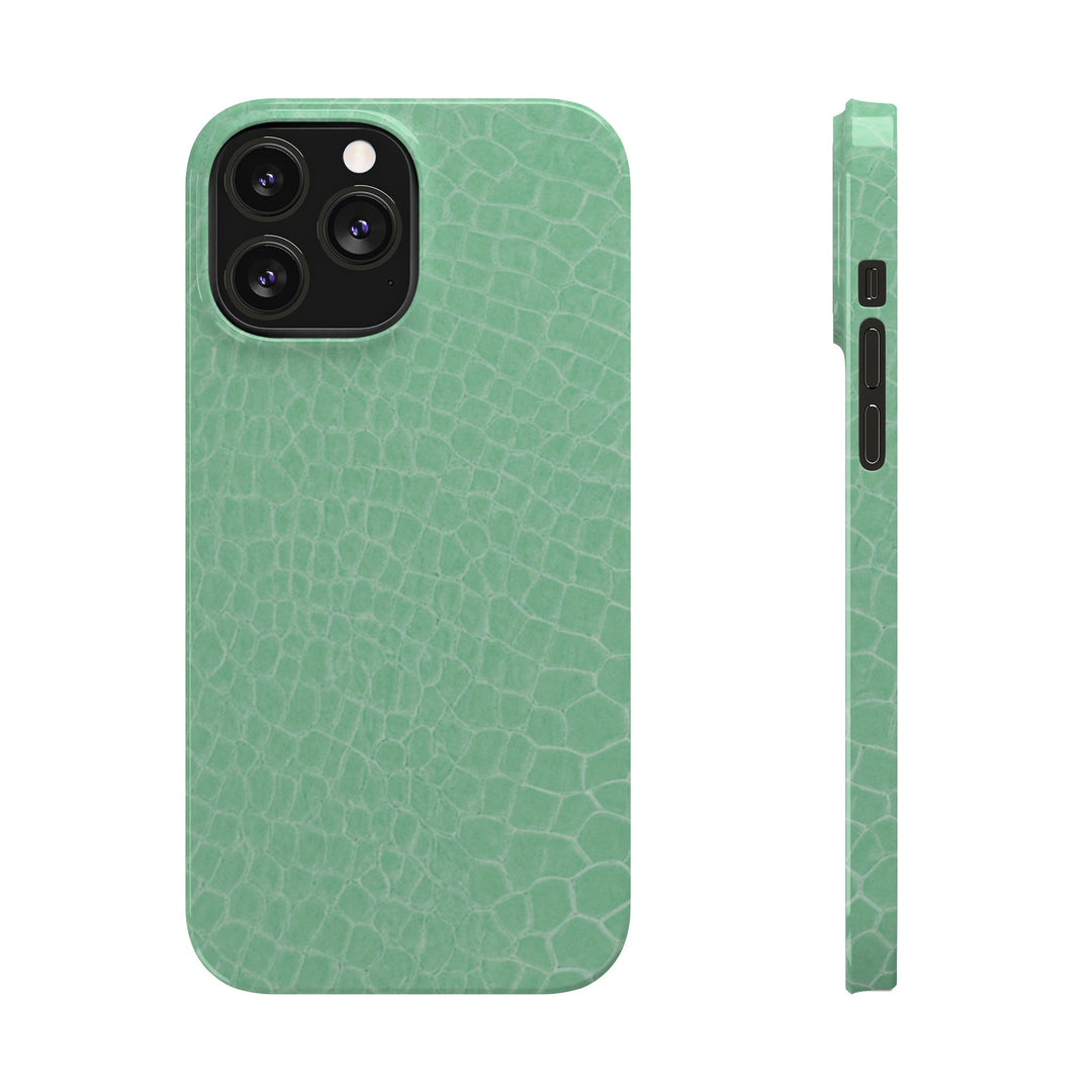 Slim Non Leather Mint Color Pattern Gift for Her Cute Phone Cases for Iphone 16 Pro Max | iPhone 15 Case | iPhone 15 Pro Max Case, Iphone 14, 13, 12, 11, 10, 8, 7 - Studio40ParkLane