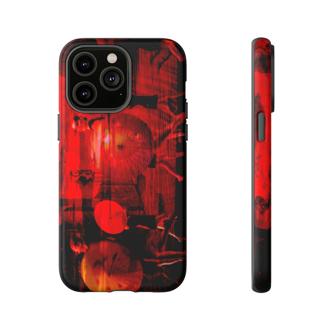 Cute IPhone Case | iPhone 15 Case | iPhone 15 Pro Max Case, Iphone 14 Case, Iphone 14 Pro Max Case IPhone Case for Art Lovers, Sunset Dance Red - Studio40ParkLane