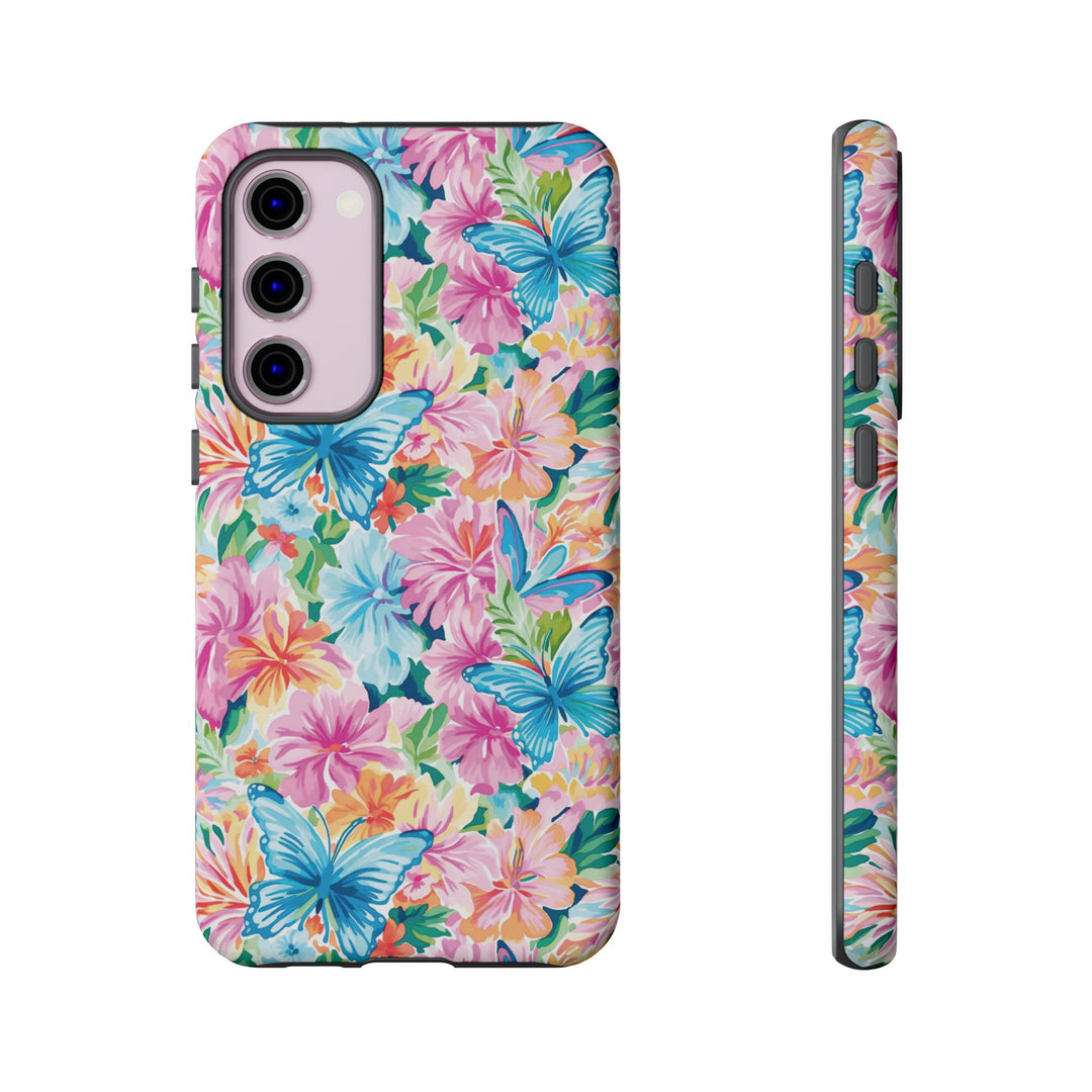 Premium Tough Butterflies Flowers Cute Phone Cases for Samsung S24, S23, S22, S21, S20, Plus and Ultra, Iphone 16 Pro Max,15, 14, 13, 12, 11, 10 - Studio40ParkLane