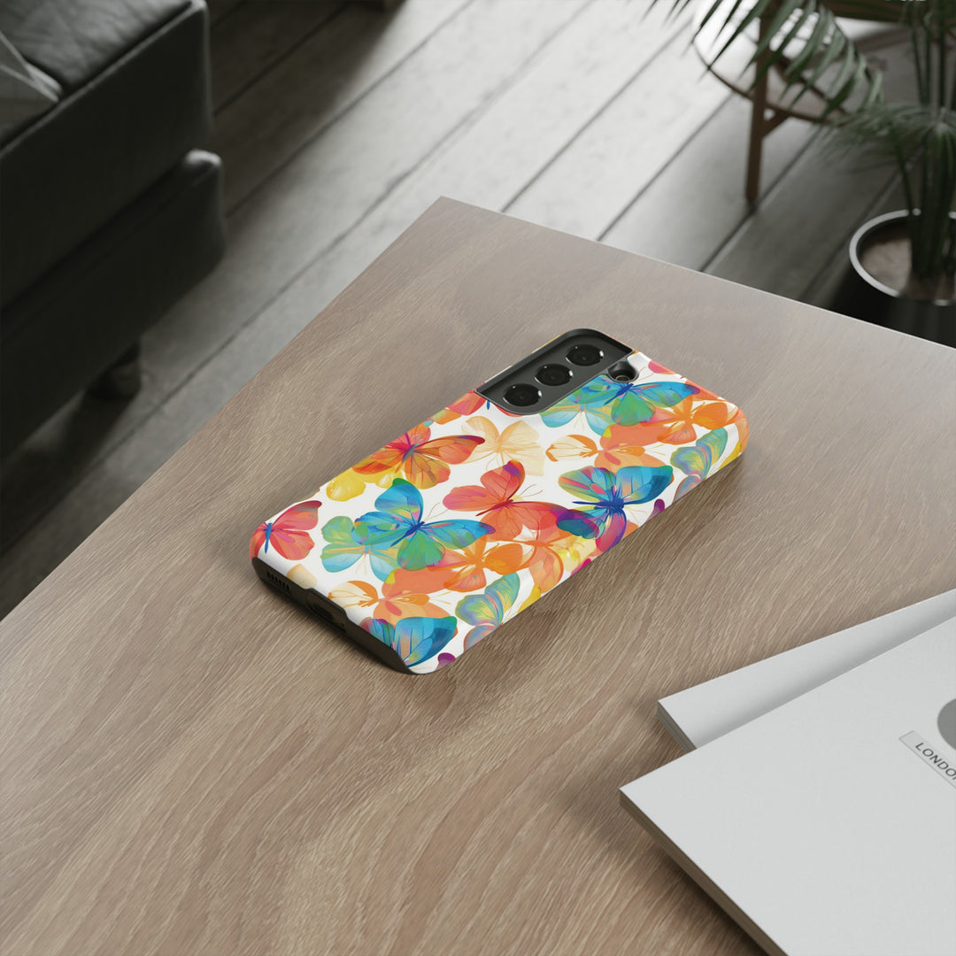 Cute Samsung Case | Cool Iphone Case | Summer Bright Butterflies, Samsung S24, S23, S22, S21, IPhone 15 Case | Iphone 14 Case, Iphone 13 Case - Studio40ParkLane