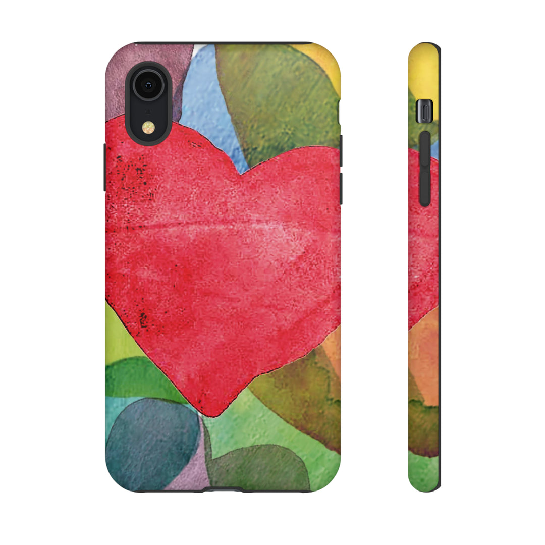 Cute IPhone Case | iPhone 15 Case | iPhone 15 Pro Max Case, Iphone 14 Case, Iphone 14 Pro Max Case IPhone Case for Art Lovers, Red Heart - Studio40ParkLane