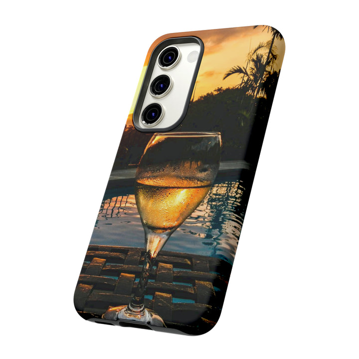 Samsung Galaxy Phone Case | Galaxy S23, S22, S21, S20 | Luxury Case Double Layered | Impact Resistant | Fashionable - Wine Glass 1 - Studio40ParkLane