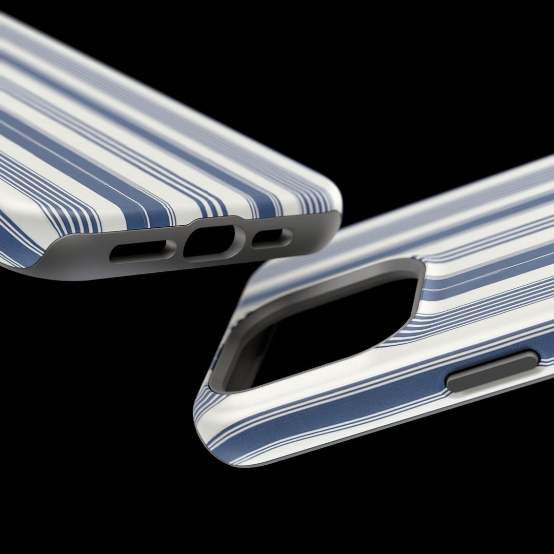 MagSafe Cute Phone Case, Coastal Striped Phone Case for iPhone 17 16 15 14 13 12 Pro Max, Samsung S26 S25 S24 Ultra case - Studio40ParkLane
