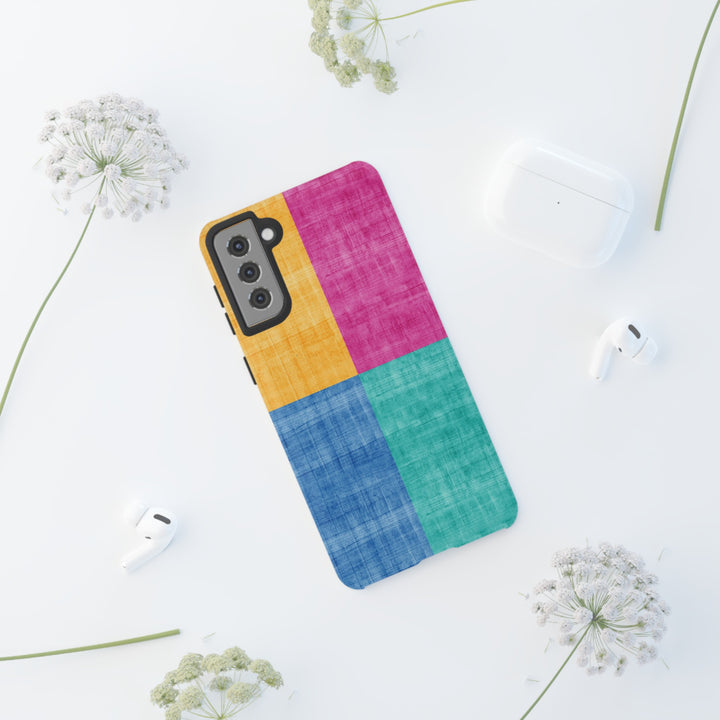Impact Resistant, Colored Shapes, Cute Phone Cases for Samsung S24, S23, S22, S21, IPhone 15 pro Iphone 14 pro Iphone 13 IPhone 12 Iphone 11 - Studio40ParkLane