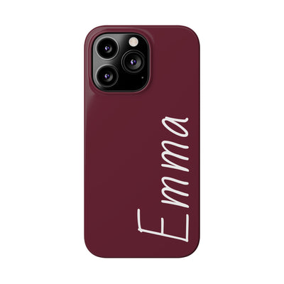 Personalized Initial Name Custom Slim Phone Cases for Iphone 16 Pro Max | iPhone 15 Case | iPhone 15 Pro Max Case, Iphone 14, 13, 12, 11, 10, 8, 7 - Studio40ParkLane