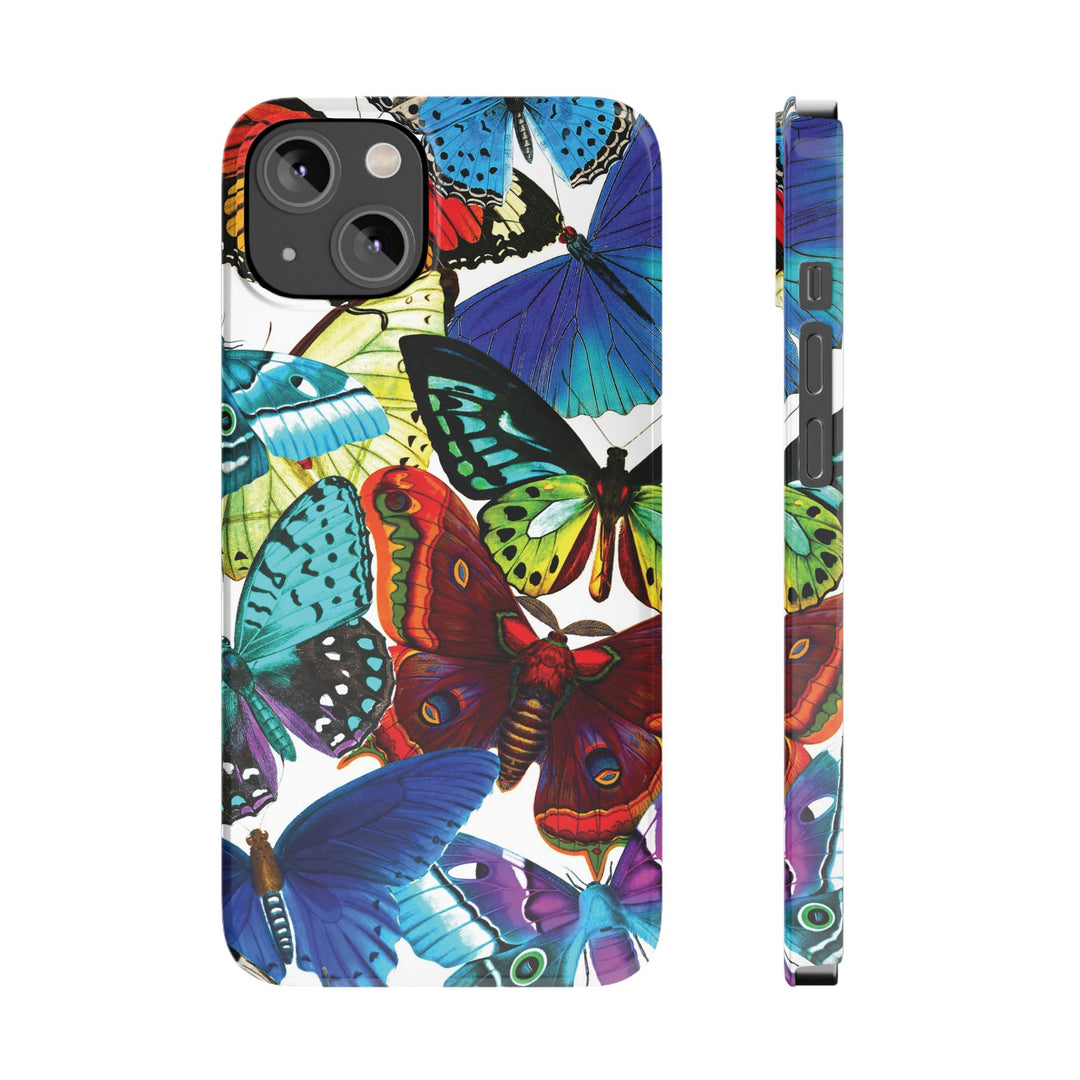 Slim Bright Butterflies Gift for Her Cute Phone Cases for Iphone 16 Pro Max | iPhone 15 Case | iPhone 15 Pro Max Case, Iphone 14, Iphone 14 Pro Max, Iphone 13 12 11 8 7 - Studio40ParkLane