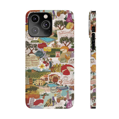 Slim Italy Tuscany Coquette Collage Cute Phone Case for Iphone 17 - | iPhone 16 Pro Max Case | iPhone 15 Case Iphone 14 13 12 11 10 9 8 7 - Studio40ParkLane