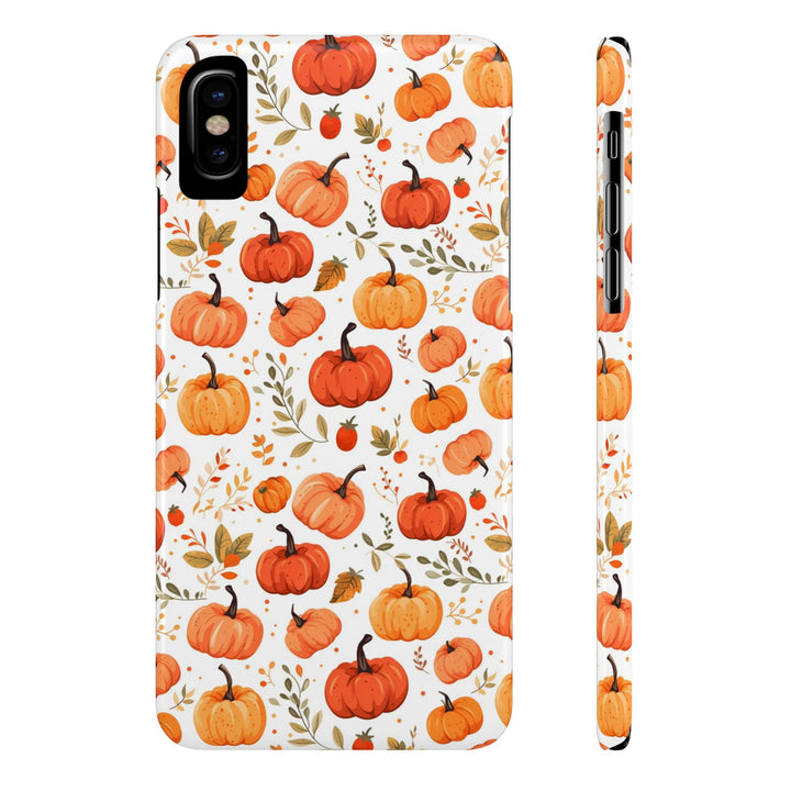 Slim Fall Autumn Pumpkins Gift for Her Cute Phone Cases for Iphone 16 | iPhone 15 Case | iPhone 15 Pro Max Case, Iphone 14, Iphone 14 Pro Max, Iphone 13, Slim - Studio40ParkLane