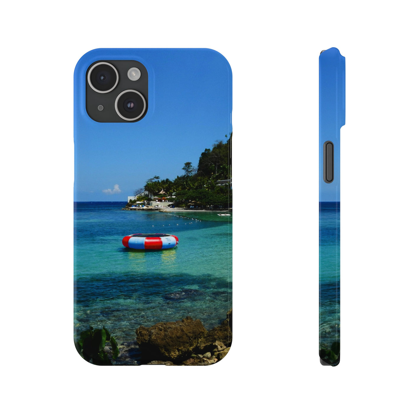 Slim Cute Phone Cases for Iphone - | iPhone 15 Case | iPhone 15 Pro Max Case, Iphone 14 Case, Iphone 14 Pro Max, Iphone 13, Summer Jamaica Beach