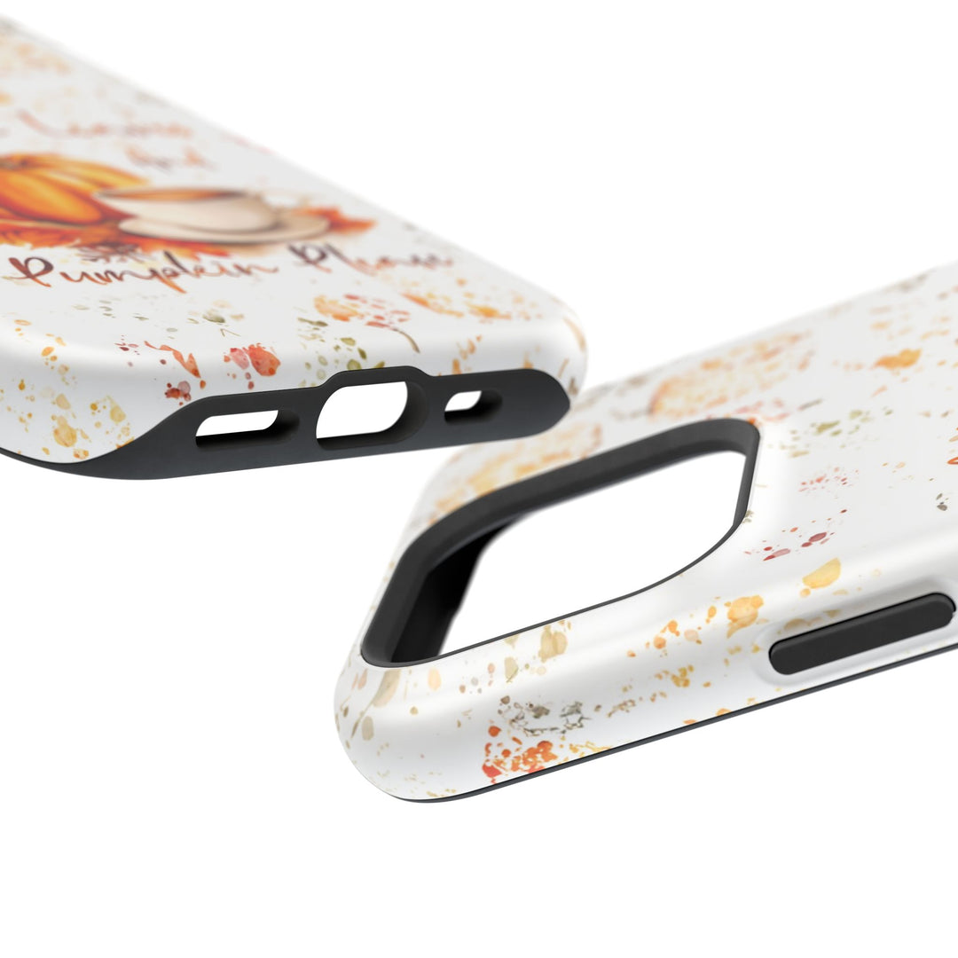 Fall Leaves Pumpkins Tough Magsafe Cute Phone Cases for Iphone | iPhone 15 Case | iPhone 15 Pro Max Case, Iphone 14, Iphone 14 13 12 11 10 9 8 7 - Studio40ParkLane