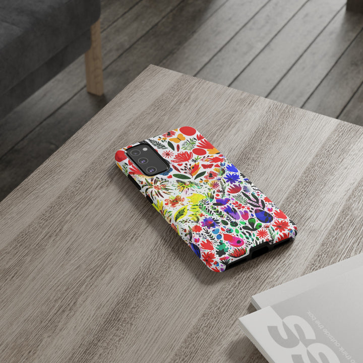 Impact Resistant, Colored Flowers, Cute Phone Cases for Samsung S24, S23, S22, S21, IPhone 15 pro Iphone 14 pro Iphone 13 IPhone 12 Iphone 11 - Studio40ParkLane