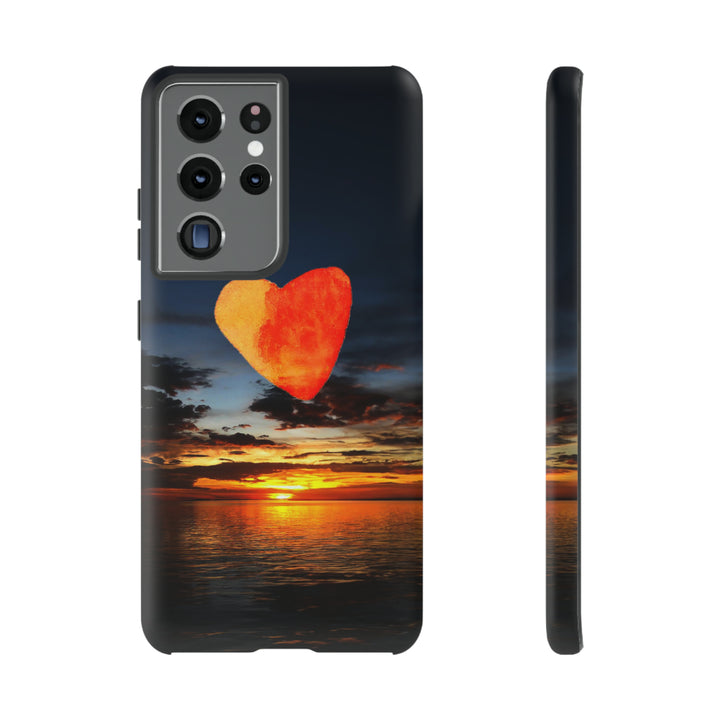 Cute Samsung Phone Case | Aesthetic Samsung Phone Case | Galaxy S23, S22, S21, S20 | Luxury case, Cute Rising Heart Sunset Phone Case - Studio40ParkLane