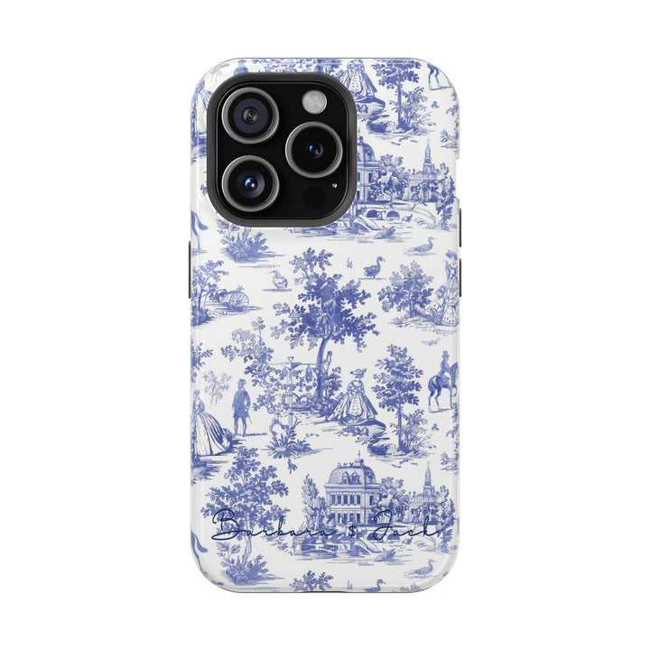 Magsafe French Toile Personalized Initial Custom Gift Cute Phone Cases for Iphone 16 Pro Max | iPhone 15, Pro Max Case, Iphone 14, 13, 12, 11, 10 - Studio40ParkLane