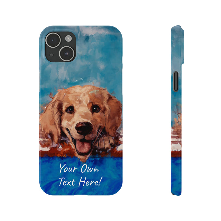 Slim Personalized Cute iPhone Cases - | iPhone 15 Case | iPhone 15 Pro Max Case, Iphone 14 Case, Iphone 14 Pro Max, Iphone 13, Golden Retriever Dog - Studio40ParkLane