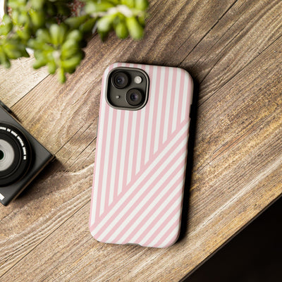Custom Personalized Tough Phone Case - Aesthetic Stripes - For iPhone 17 Pro Max iPhone 16 Pro iPhone 15 Iphone 14 Iphone 13 Plus 13 12 11 - Studio40ParkLane
