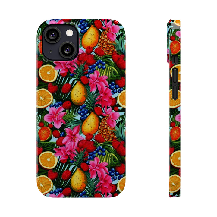 Slim Cute Phone Cases for Iphone - | iPhone 15 Case | iPhone 15 Pro Max Case, Iphone 14 Case, Iphone 14 Pro Max, Iphone 13, Summer Mixed Fruit - Studio40ParkLane