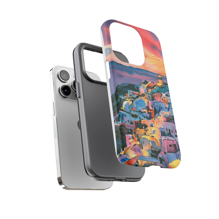 Impact Resistant, Greek Sunset, Cute Phone Cases for Samsung S24, S23, S22, S21, IPhone 15 pro Iphone 14 pro Iphone 13 IPhone 12 Iphone 11 - Studio40ParkLane