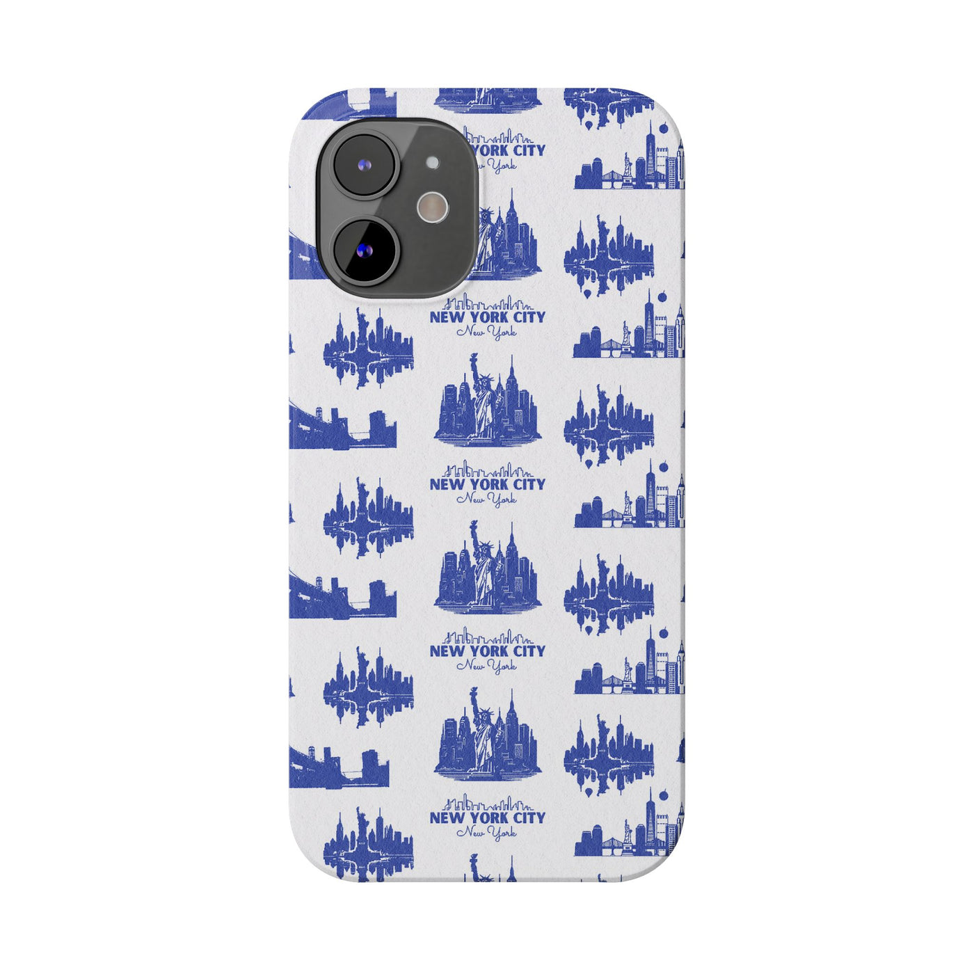 New York Skyline Blue Collage Coquette Gift for Her Cute Phone Cases for Iphone 16 Pro Max | iPhone 15 Case | iPhone 15 Pro Max Case, Iphone 14, Iphone 14 Pro Max, Iphone 13 12 11 8 7