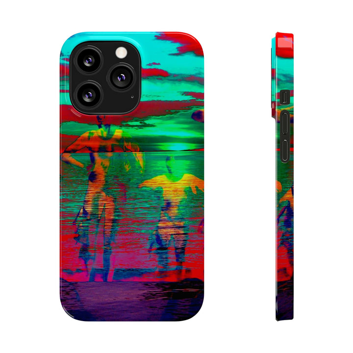 Slim Cute Phone Cases for Iphone - | iPhone 15 Case | iPhone 15 Pro Max Case, Iphone 14 Case, Iphone 14 Pro Max, Iphone 13, Sunset Mystery Dance - Studio40ParkLane