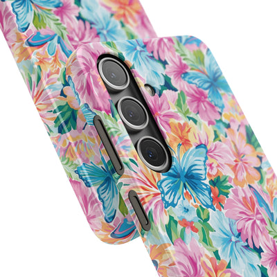 Snap Butterflies Flowers Cute Phone Cases for Samsung S24, S23, S22, S21, S20, Plus and Ultra, Iphone 16 Pro Max, Iphone 15, 14, 13, 12, 11, 10 - Studio40ParkLane