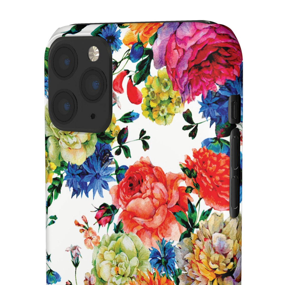 Sleek Snap Colorful Flowers Cute Phone Case for iPhone 16 15 14 13 12 11 X Xs Max Xr Pro Plus Samsung Galaxy S24 S23 S22 S21 S20 Note Ultra
