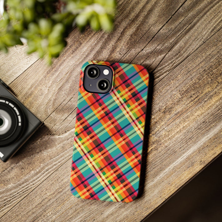 Slim Checkered Plaid Gift for Her Cute Phone Cases for Iphone 16 Pro Max | iPhone 15 Case | iPhone 15 Pro Max Case, Iphone 14, 13, 12, 11, 10, 8, 7 - Studio40ParkLane