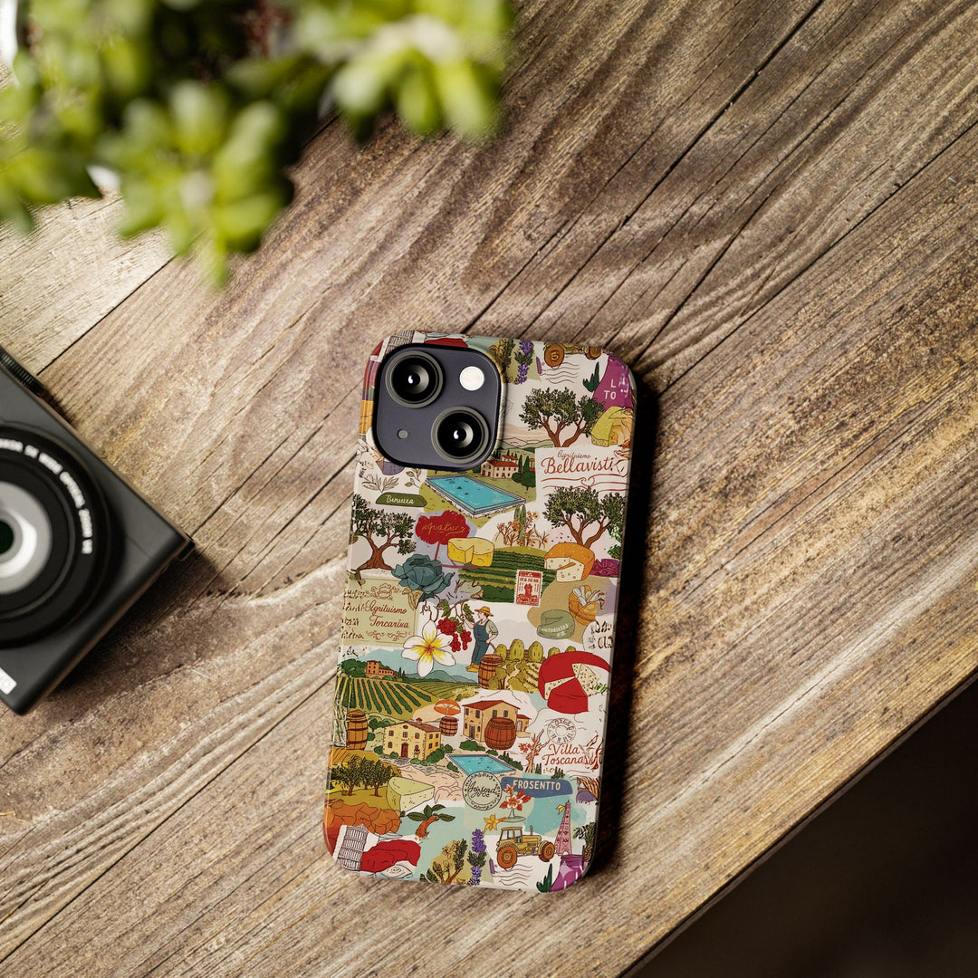 Slim Italy Tuscany Coquette Collage Cute Phone Case for Iphone 17 - | iPhone 16 Pro Max Case | iPhone 15 Case Iphone 14 13 12 11 10 9 8 7 - Studio40ParkLane