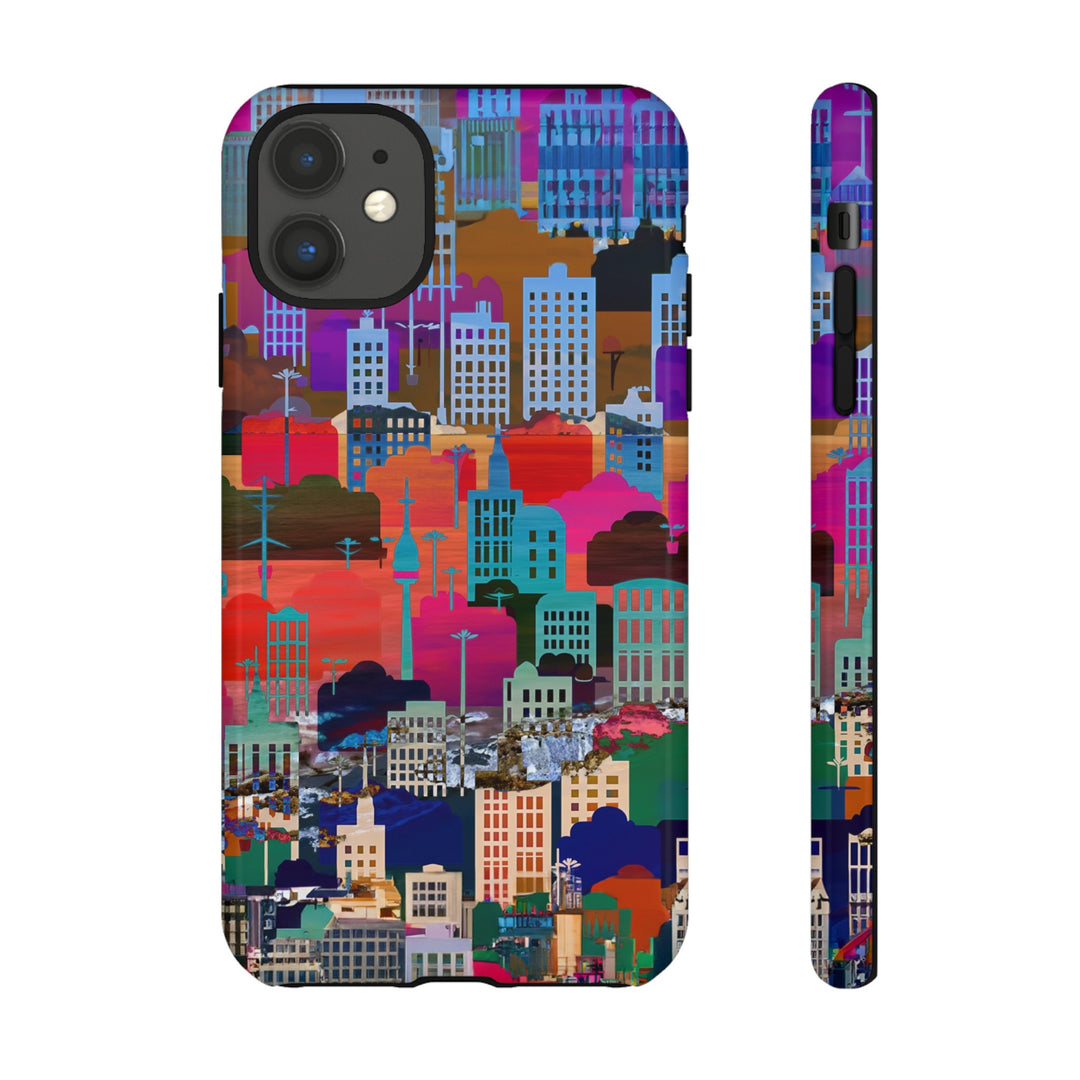 Cute Samsung Case | Cool Iphone Case | Summer City Skyline, Samsung S24, S23, S22, S21, IPhone 15 Case | Iphone 14 Case, Iphone 13 Case - Studio40ParkLane