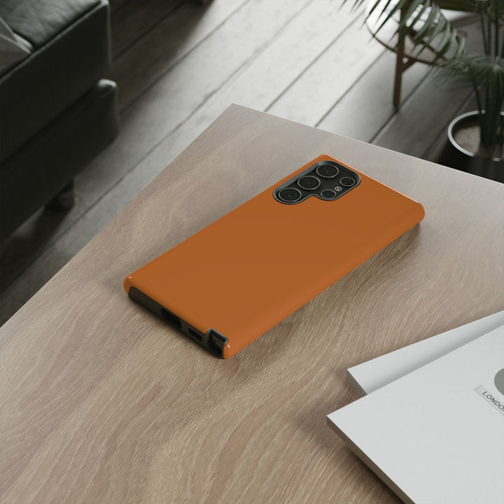 Premium Tough Rusty Brown Orange Gift for Her Cute Phone Cases for Samsung S25 S24, S23, S22, S21, Iphone, 16, 15, 14, 13 Pro Max Ultra - Studio40ParkLane