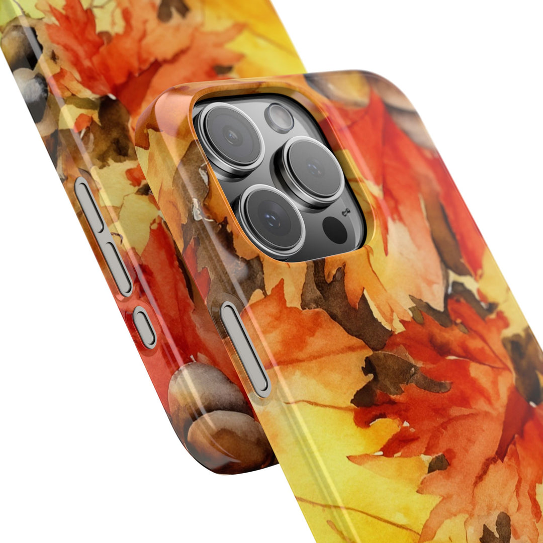 Slim Fall Leaves Slim Cute Phone Cases for Iphone | iPhone 15 Case | iPhone 15 Pro Max Case, Iphone 14, Iphone 14 Pro Max, Iphone 13 - Studio40ParkLane