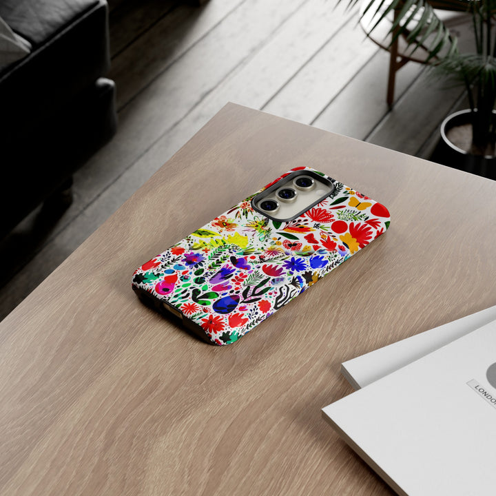 Impact Resistant, Colored Flowers, Cute Phone Cases for Samsung S24, S23, S22, S21, IPhone 15 pro Iphone 14 pro Iphone 13 IPhone 12 Iphone 11 - Studio40ParkLane